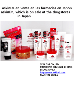 askinDr.,en venta en las farmacias en Japón BB cream con