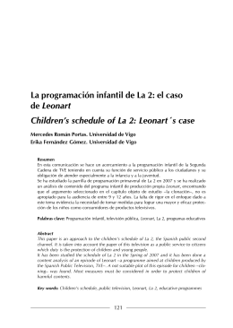 La programación infantil de La 2: el caso de Leonart