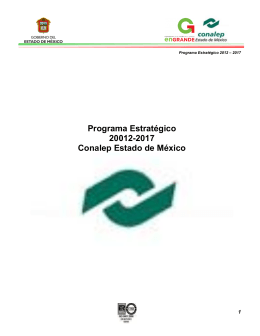Programa Estratégico 2012-2017