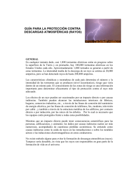 guía para la protección contra descargas atmosféricas (rayos)