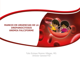 manejo en urgencias de la drepanocitosis anemia falciforme