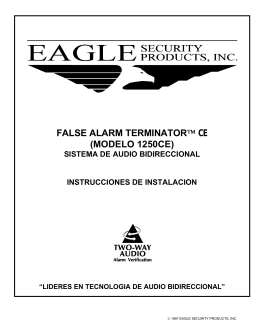 FALSE ALARM TERMINATOR™ CE (MODELO 1250CE)