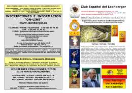Click => Information  - Club Español del Leonberger