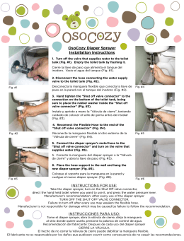 OsoCozy Diaper Sprayer Installation Instructions