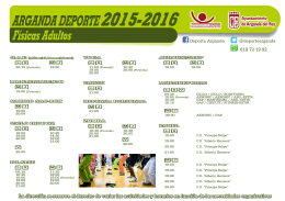 ACTIVIDADES 2015 - 2016 - DIN A4