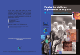 Family: the challenge of prevention of drug use. - Irefrea