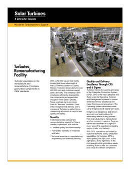 Turbotec Remanufacturing Facility