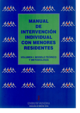 Manual de Intervención con Menores Residentes (volumen I)