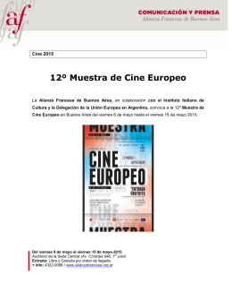 12º Muestra de Cine Europeo