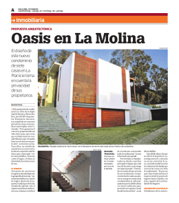 Oasis en La Molina - SACRO Arquitectos