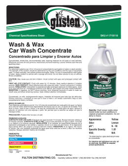 Wash & Wax Car Wash Concentrate