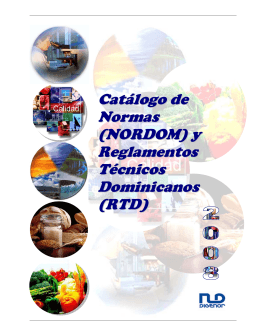 Catálogo de Normas (NORDOM) - Instituto Dominicano para la