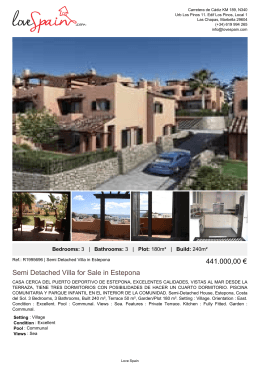 Semi Detached Villa for Sale in Estepona