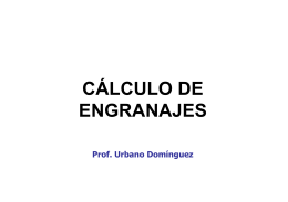 CÁLCULO DE ENGRANAJES