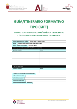 GUÍA/ITINERARIO FORMATIVO TIPO (GIFT)