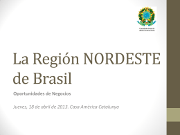 La Región NORDESTE de Brasil - Consulado