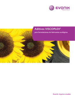 Aditivos VISCOPLEX® - Oil Additives at Evonik