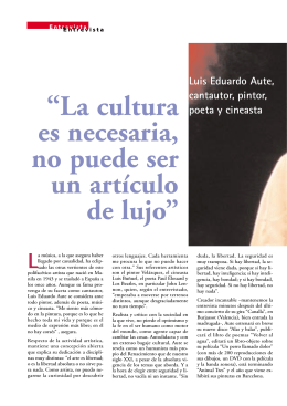 Luis Eduardo Aute - Revista Consumer