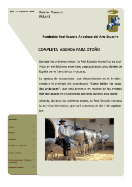 completa agenda para otoño - Real Escuela Andaluza del Arte