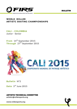 WORLD ROLLER ARTISTC SKATING CHAMPIONSHIPS CALI