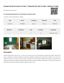 For sale ideal apartment for rent business in Havana Cuba