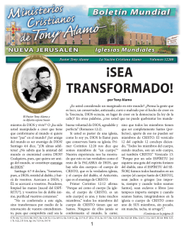 ¡SEA TRANSFORMADO! - Tony Alamo Christian Ministries