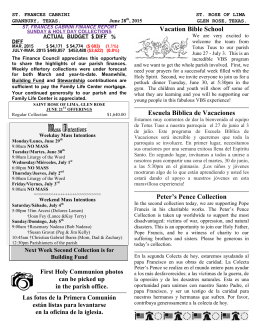 June 28, 2015 - Saint Frances Cabrini Catholic Church