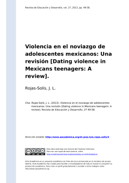 Una revisión [Dating violence in Mexicans