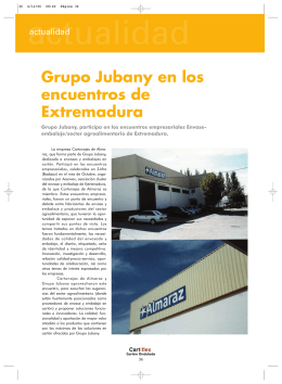 Grupo Jubany en los encuentros de Extremadura
