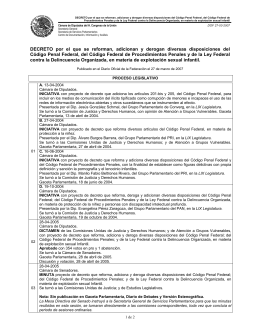 Proceso Legislativo: Decreto 17, LX Legislatura. DOF 27-03-2007