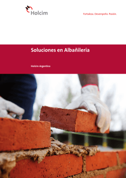 Soluciones en Albañilería