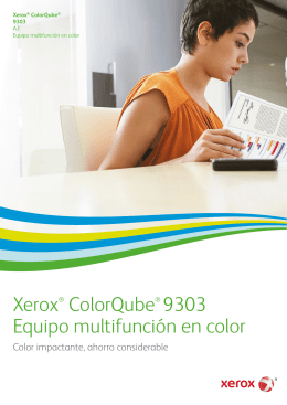 Folleto Xerox ColorQube 9302 / 9303