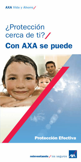 folleto - Seguro de Vida | AXA