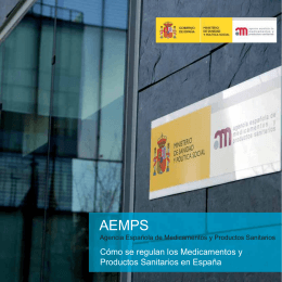 Folleto AEMPS castellano - Agencia Española de Medicamentos y