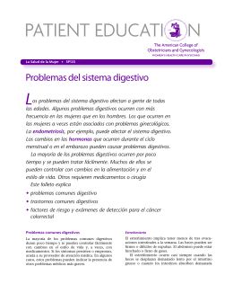 Patient Education Pamphlet, SP120, Problemas del sistema digestivo