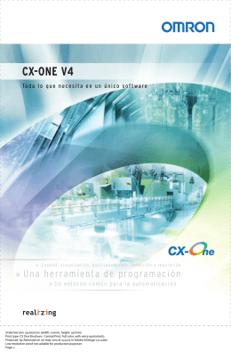 CX-One Folleto