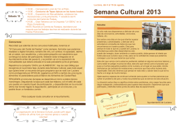 folleto semana cultural 2013