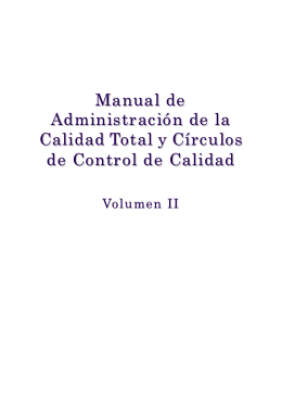 Manual de Administración de la Calidad Total y Círculos de