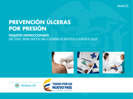 Prevenir las úlceras por presión - Ministerio de Salud y Protección