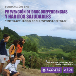 Drogas folleto curso - ASDE Scouts de España