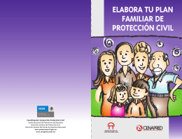 Elabora un plan familia de Protección Civil