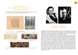 folleto castellano albers - Fundació Pilar i Joan Miró a Mallorca