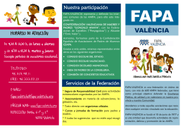 folleto castellano - FAPA