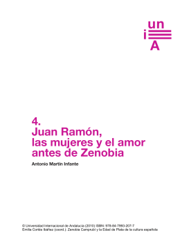 4. Juan Ramón, las mujeres y el amor antes de Zenobia