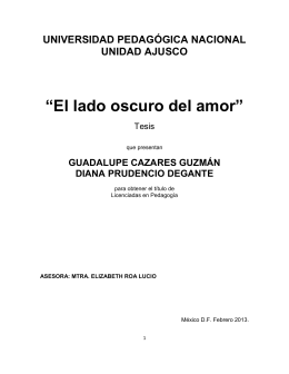 El lado oscuro del amor - Biblioteca Gregorio Torres Quintero