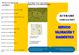 folleto valoración y diagnóstico