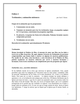 Folleto 4 - Œuvres Pontificales Missionnaires