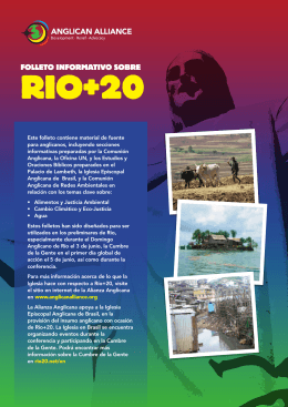 folleto informativo sobre rio+20