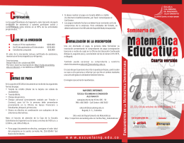 folleto matematicas - Escuela Colombiana de Ingeniería