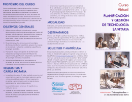 folleto del curso - Campus Virtual de Salud Pública